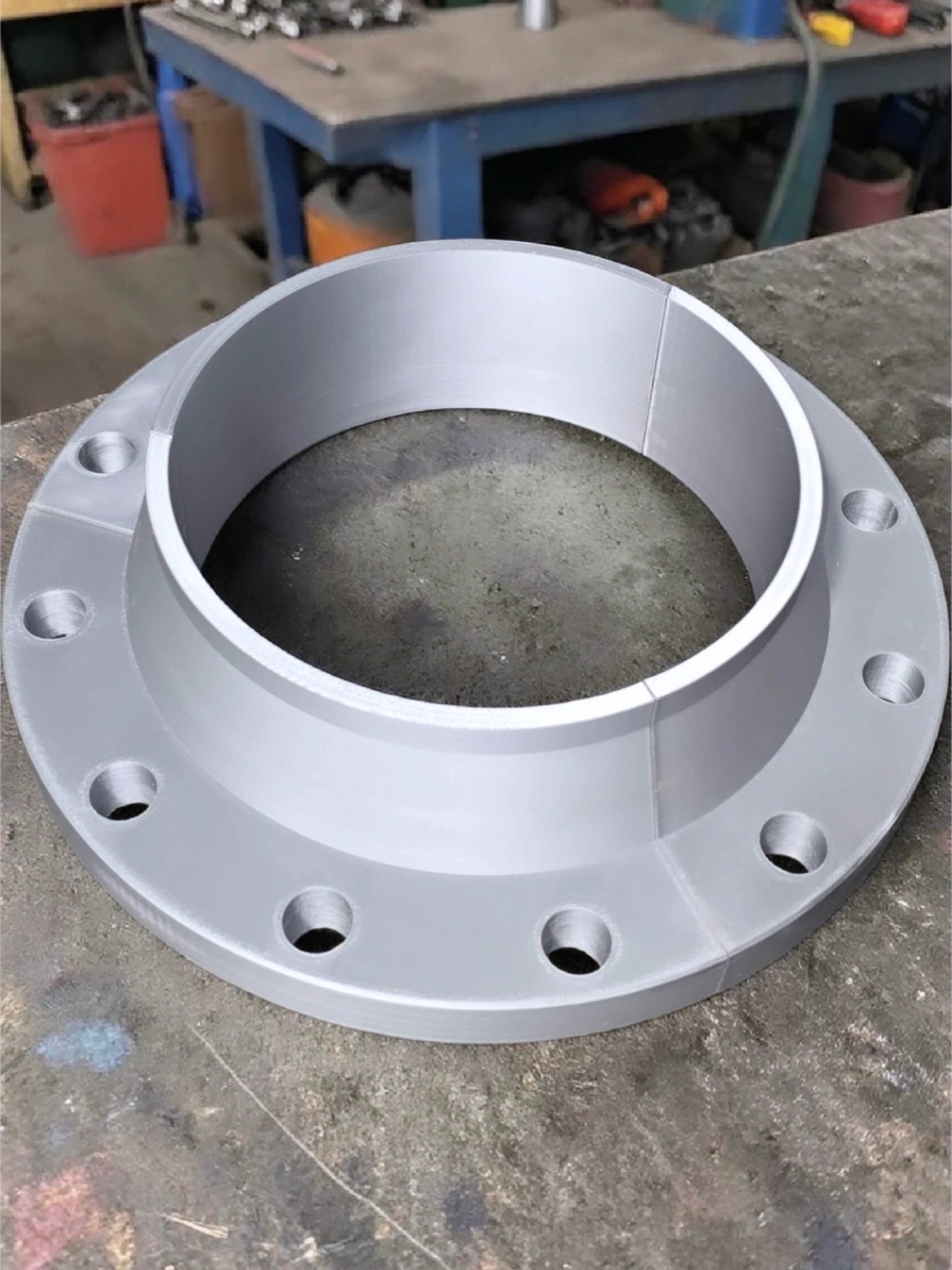 3D Printed Lifesize 10 Inch Flange